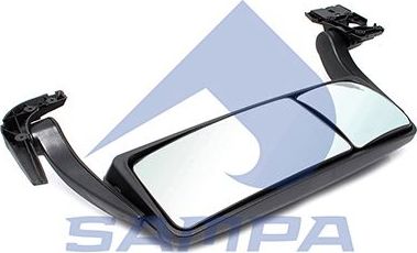 Зеркало боковое Sampa для MAN TGS 2007-2026. Артикул 022.135
