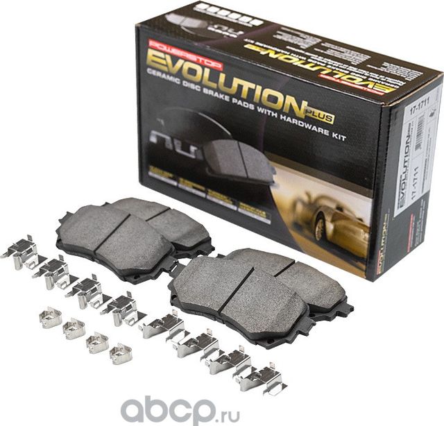 Передние керамические колодки Evolution PLUS Z17 (Powerstop). Артикул 171711