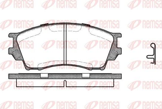 Тормозные колодки Remsa. Артикул 0491.00