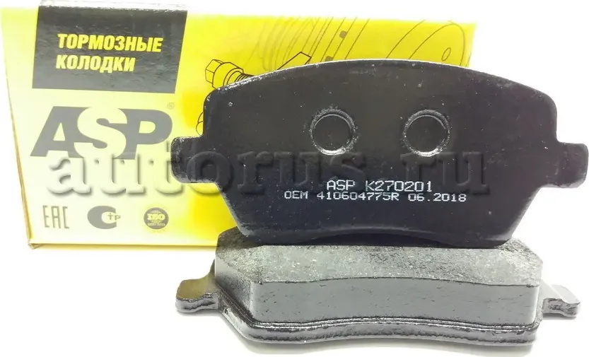 Колодки торм. передние Lada Largus 16V (ASP) ASP. Артикул K270201