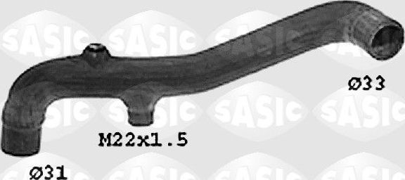 Патрубок радиатора (системы охлаждения) Sasic. Артикул SWH6698