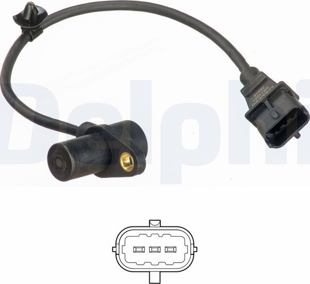 Датчик положения коленвала Delphi для Kia Proceed I 2008-2012. Артикул SS11241