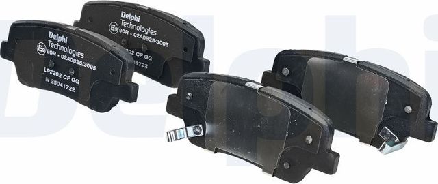 Тормозные колодки Delphi (Low-Metallic) задние для Genesis G70 I 2017-2026. Артикул LP2202