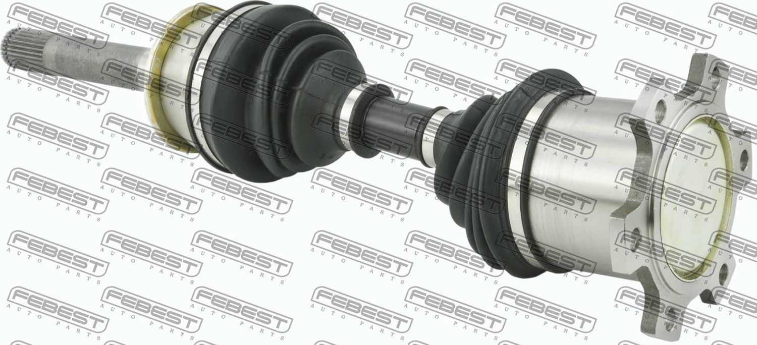 Полуось (привод в сборе, приводной вал) Febest. Артикул 1414-MUS