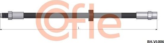 Тормозной шланг Cofle. Артикул 92.BH.VL006