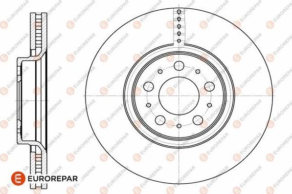 Тормозной диск Eurorepar. Артикул 1642753880