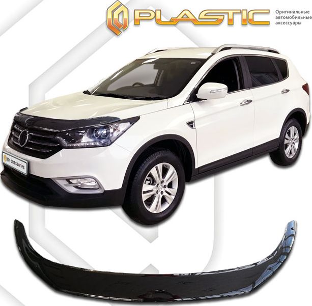 Дефлектор СА Пластик для капота (Classic черный) Dongfeng AX7 2015-2026. Артикул 2010010114077