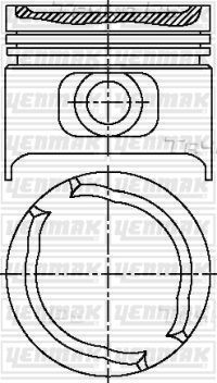 Поршень Yenmak для Opel Kadett E 1984-1992. Артикул 31-03811-050