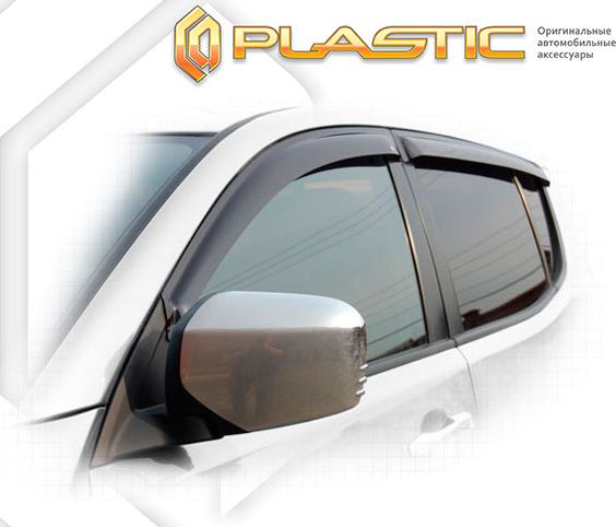 ДефлекторыСА Пластик для окон (Classic полупрозрачный) Mitsubishi L200 2007-2015. Артикул 2010030302157