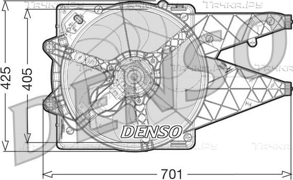 Вентилятор радиатора двигателя Denso. Артикул DER09101