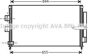 Радиатор кондиционера (конденсатор) AVA для Honda Civic VIII 2005-2012. Артикул HD5223D