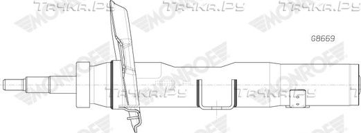 Амортизатор Monroe Original (Gas) для Mercedes-Benz B-Класс III (W247) 2018-2026. Артикул G8669