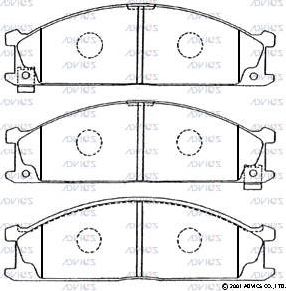 Тормозные колодки Advics. Артикул SN536P