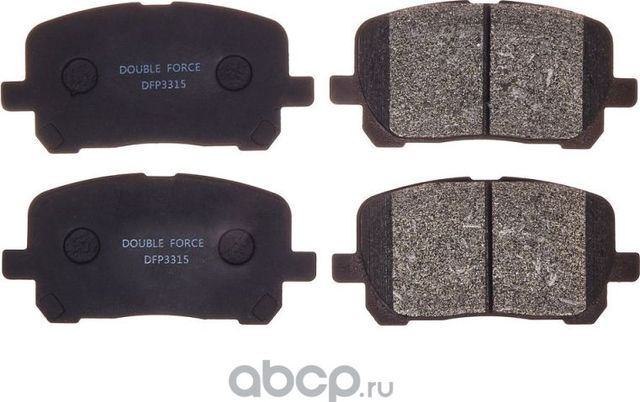 Колодки тормозные дисковые (Double Force) Double Force. Артикул DFP3315