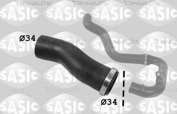 Патрубок интеркулера Sasic для Fiat Grande Punto 2005-2012. Артикул 3336203