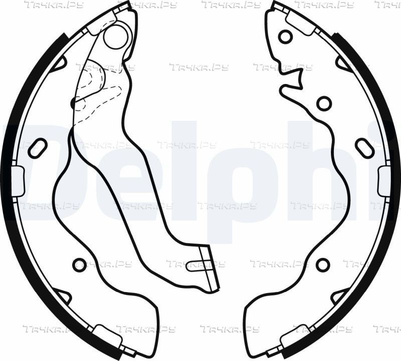 Тормозные колодки Delphi задние для Hyundai Elantra IV (HD) 2005-2011. Артикул LS1953