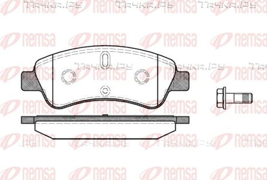 Тормозные колодки Remsa передние для Citroen C4 I 2004-2011. Артикул 0840.10