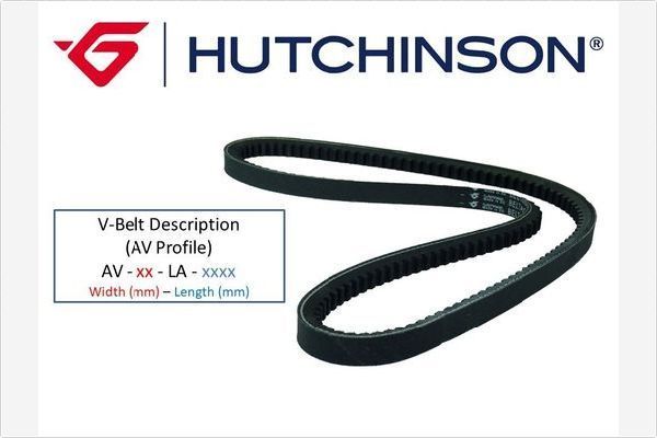 Приводной ремень клиновой Hutchinson. Артикул AV 10 La 960