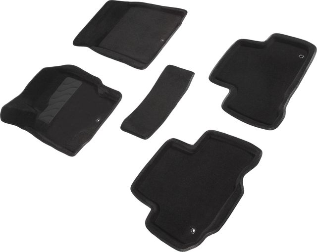 Коврики Seintex 3D ворсовые для салона SsangYong Rexton III 2012-2026 Черные. Артикул 86308