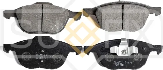 Колодки дисковые тормозные передние правые/левые FORD C-MAX (DM2) 2007-2010 (Sufix). Артикул SX1123
