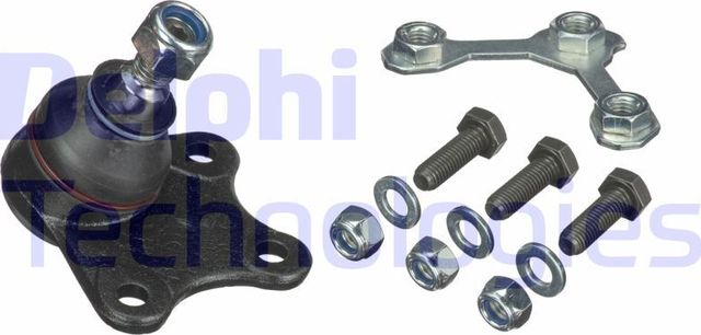Шаровая опора Delphi передняя левая нижняя для Skoda Fabia II 2006-2014. Артикул TC1084