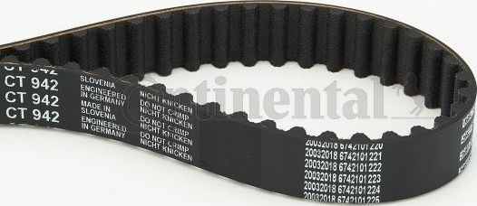 Ремень ГРМ ContiTech для Kia Spectra II 2004-2009. Артикул CT942