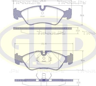 Тормозные колодки G.U.D. передние для Daewoo Espero 1991-1999. Артикул GBP028620