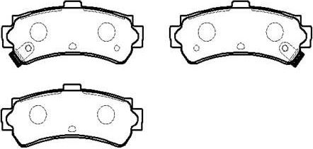 Тормозные колодки HSB. Артикул HP5078