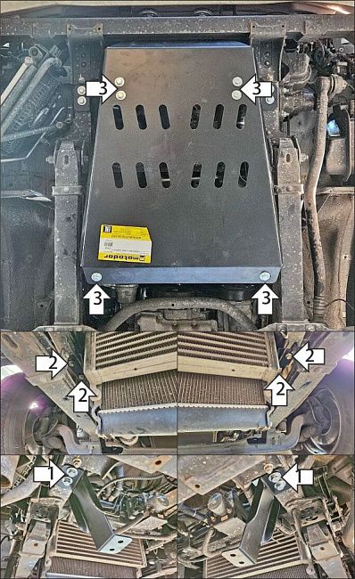 Защита Мотодор для радиатора Kamaz Компас 5 2023-2026. Артикул 27719