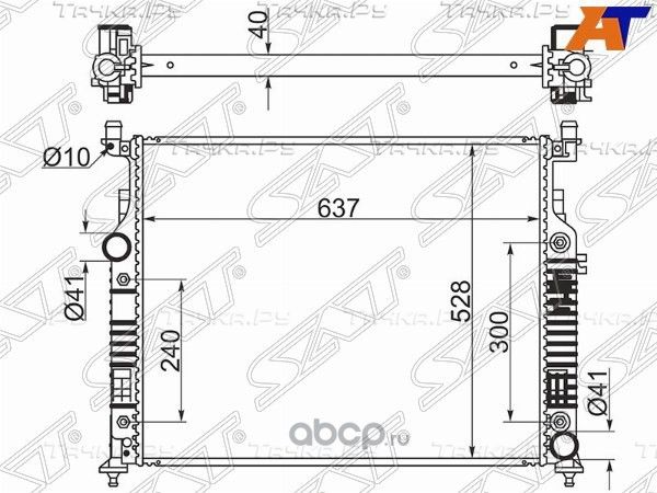 РАДИАТОР MERCEDES MLGLR-CLASS W164X164W251 2.8 (SAT). Артикул MB000505