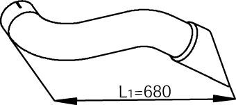 Глушитель Dinex для Mercedes-Benz Axor 2004-2026. Артикул 54205