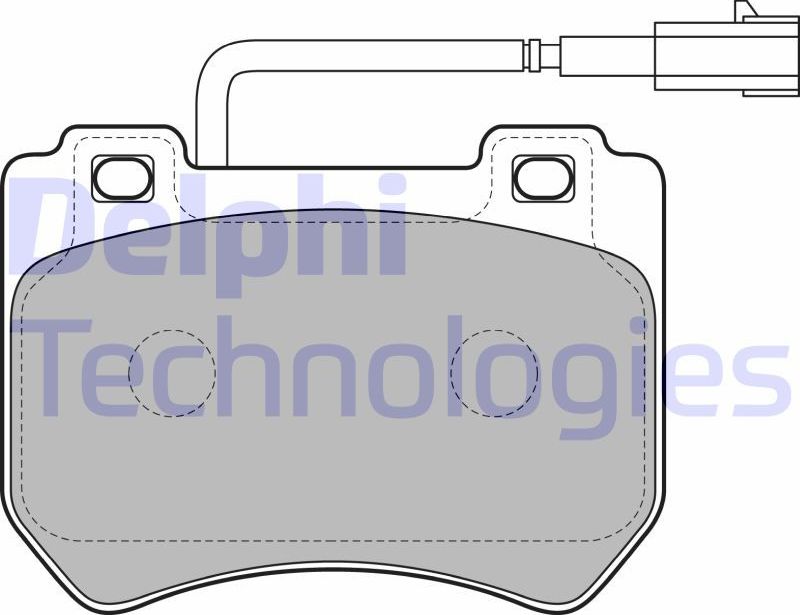Тормозные колодки Delphi (Low-Metallic). Артикул LP2200