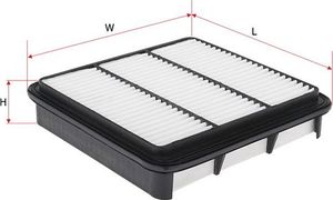 Воздушный фильтр Sakura для Mitsubishi L200 IV 2005-2015. Артикул A-1517