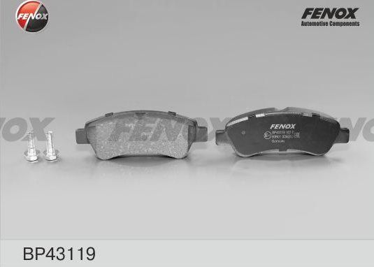 Тормозные колодки Fenox. Артикул BP43119