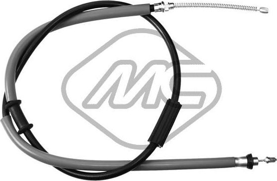 Трос ручника (тросик ручного тормоза) Metalcaucho правый для Fiat Punto I 1993-2000. Артикул 80065