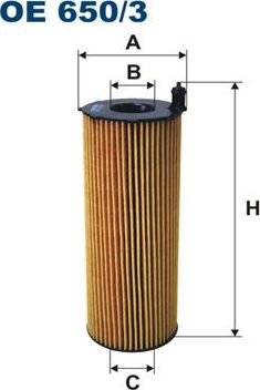 Масляный фильтр Filtron. Артикул OE 650/3