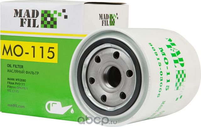 ФИЛЬТР МАСЛЯНЫЙ (Madfil). Артикул MO115