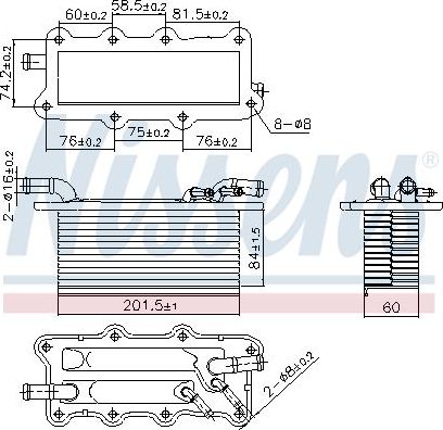 Интеркулер Nissens ** FIRST FIT **. Артикул 96122