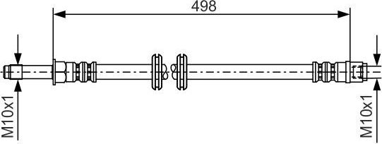 Тормозной шланг Bosch. Артикул 1 987 481 006