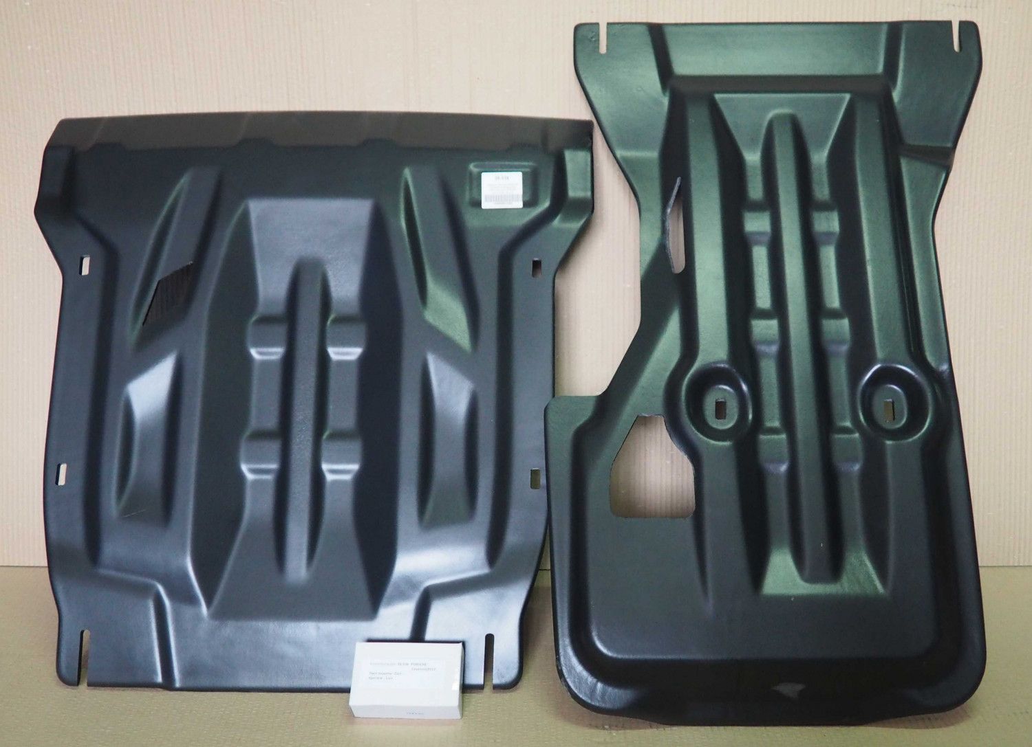 Защита композитная АВС-Дизайн для картера, КПП + РК из 2-х частей Porsche Cayenne II 2010-2017. Артикул 36.03k