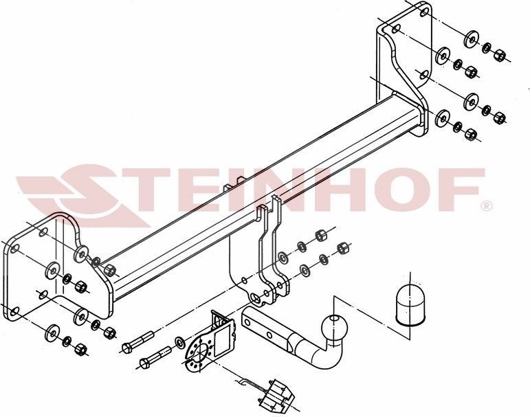 Фаркоп Steinhof для BMW X5 E70 2006-2013. Артикул B-060