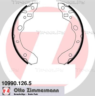 Тормозные колодки Zimmermann. Артикул 10990.126.5