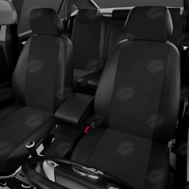 Универсальные чехлы Автолидер на сидения, цвет Черный. Артикул UKK31-0101