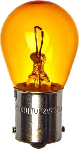 ЛАМПА 12V23W BA15S S25 YELLOW (Koito). Артикул 4517Y