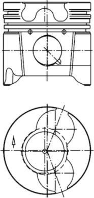 Поршень Kolbenschmidt для Lancia Zeta 1999-2002. Артикул 99879601