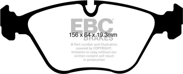 Тормозные колодки EBC Brakes. Артикул DP41994R