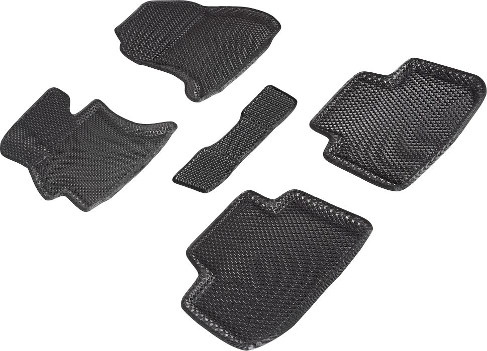Коврики Seintex 3D EVA ромб для салона Subaru XV I 2012-2016 ЧЕРНЫЕ. Артикул 95344