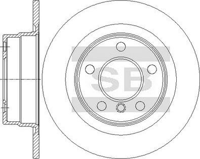 Тормозной диск Sangsin Hi-Q. Артикул SD5215
