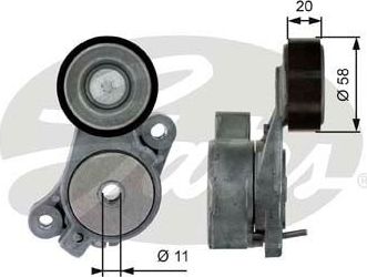 Натяжной ролик (натяжитель) приводного поликлинового ремня Gates DriveAlign®. Артикул T39040