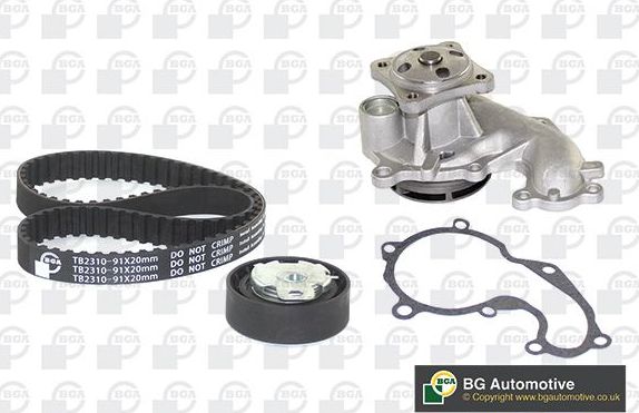 Помпа (водяной насос) с комплектом ремня ГРМ BGA. Артикул TB2310CPK